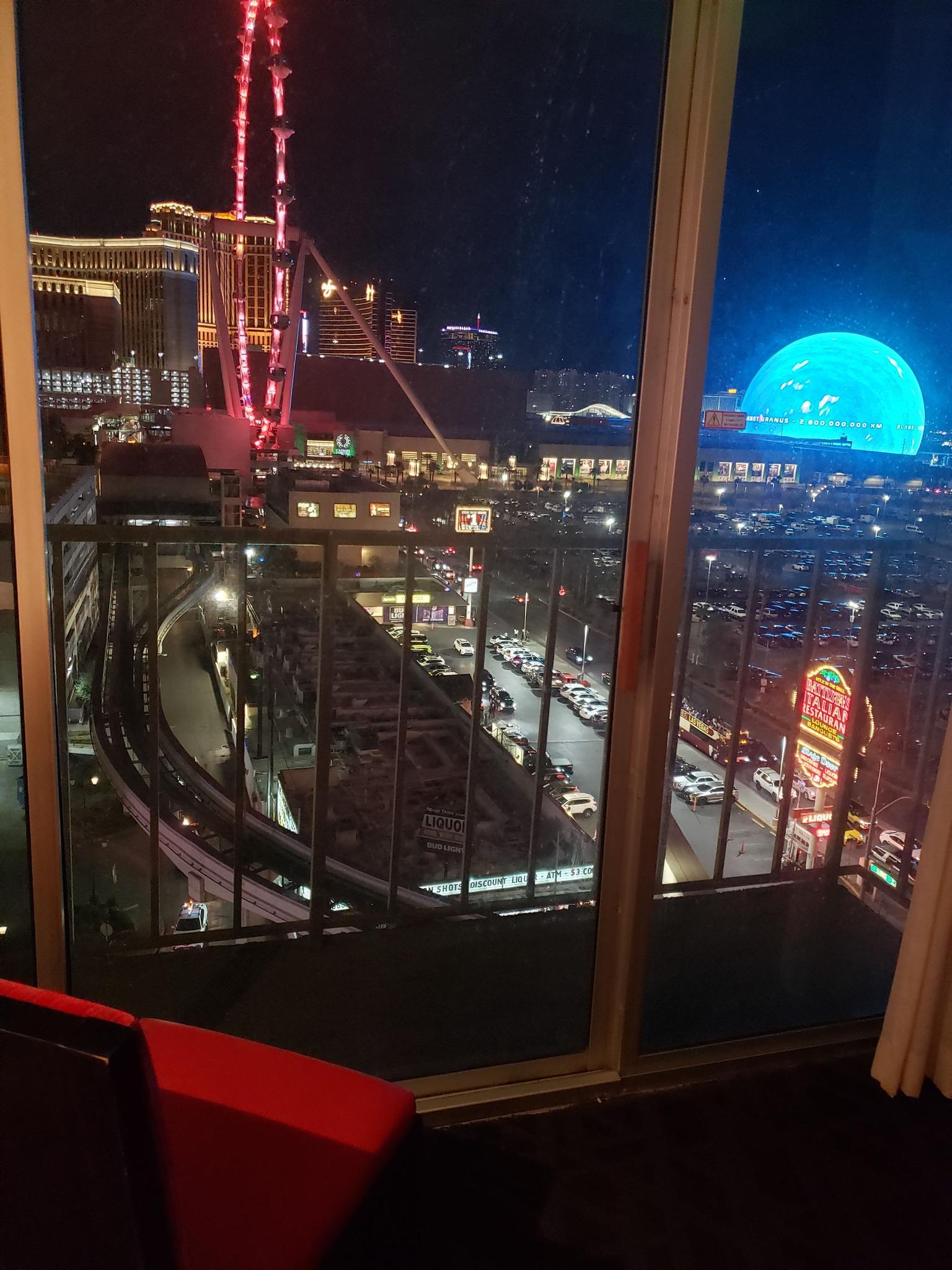 View from our room at the Horseshoe 