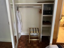 Large closet w/safe & full length mirrors