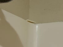 Used bar of soap left from previous traveler.