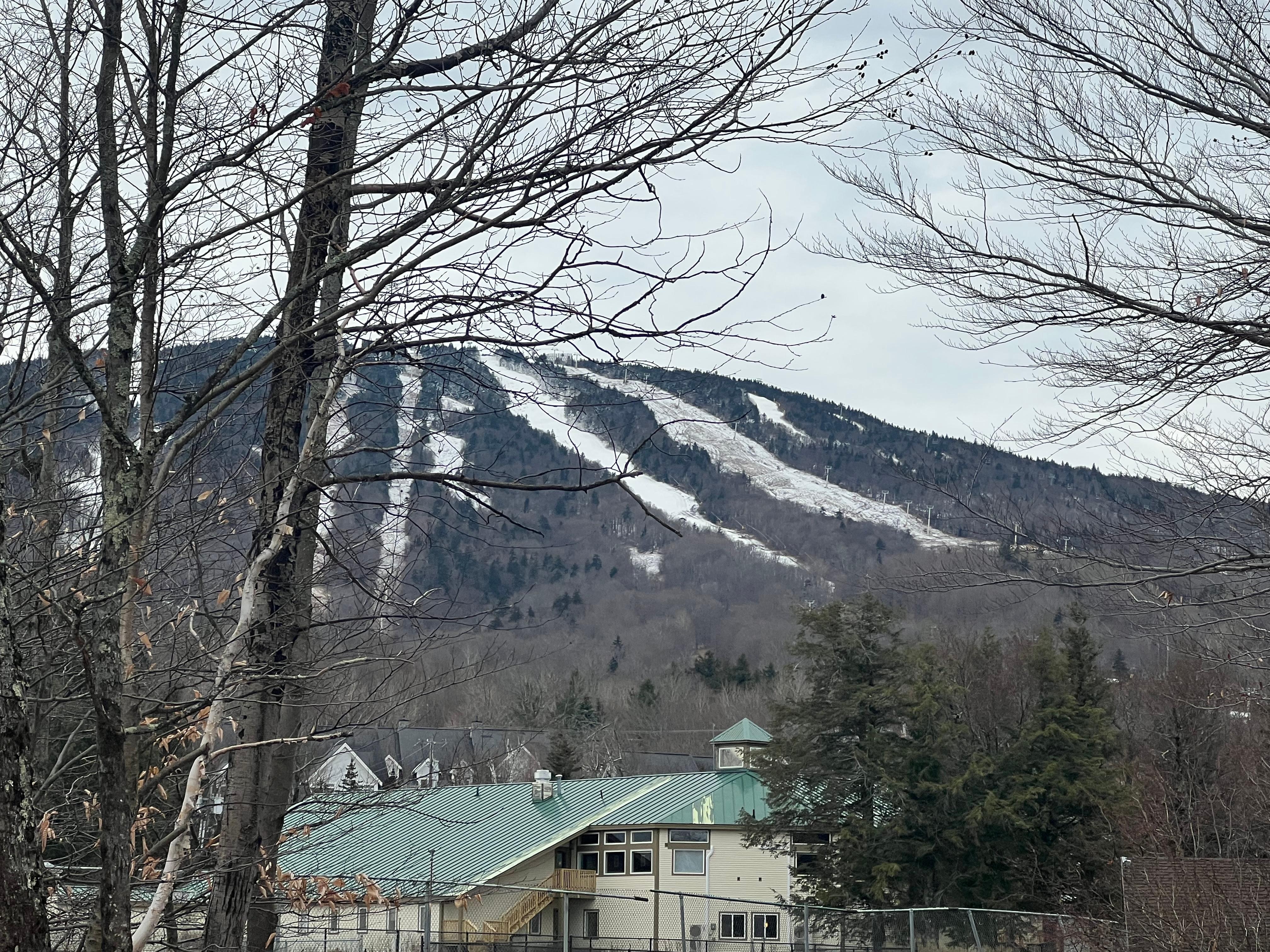 View from deck of condo. 