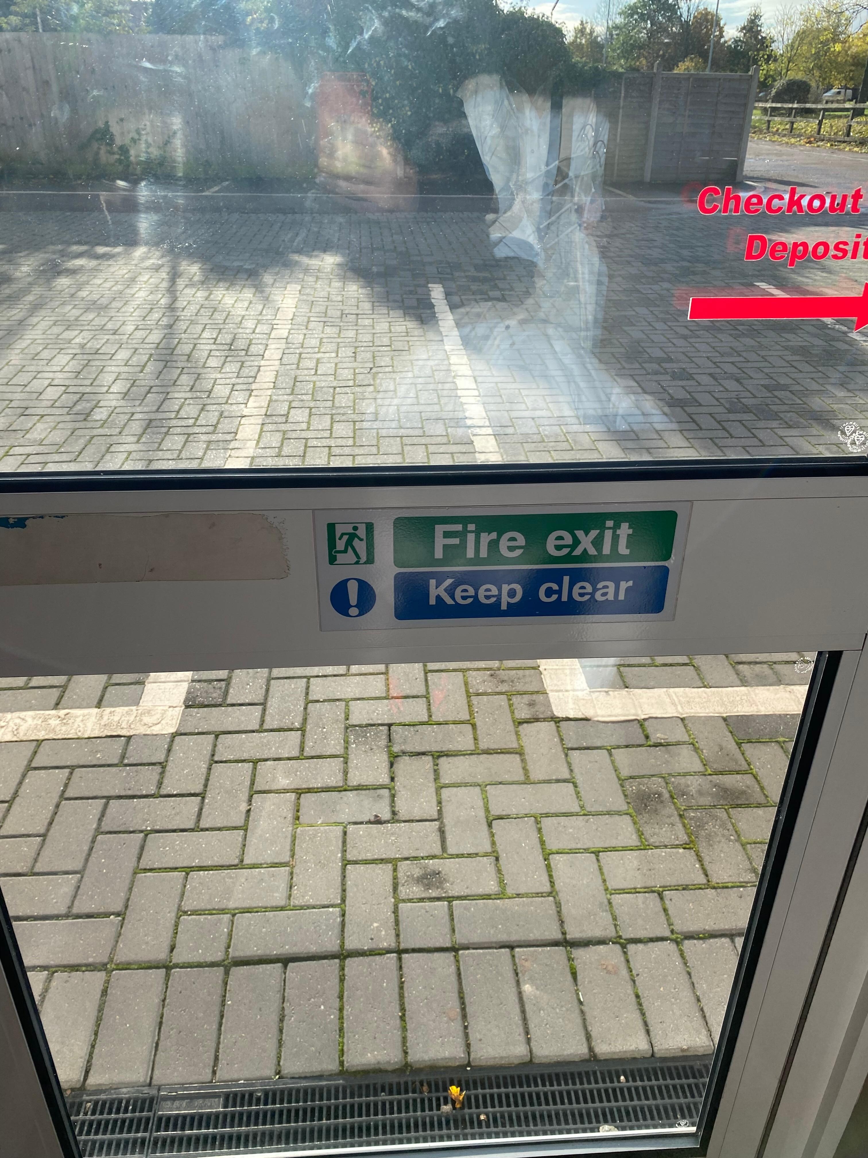 Fire escape that was locked 