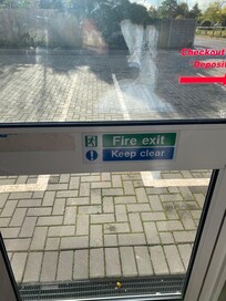 Fire escape that was locked