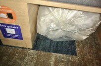 Manque de place (couette au sol)