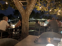 Outdoor dining at Camana Bat