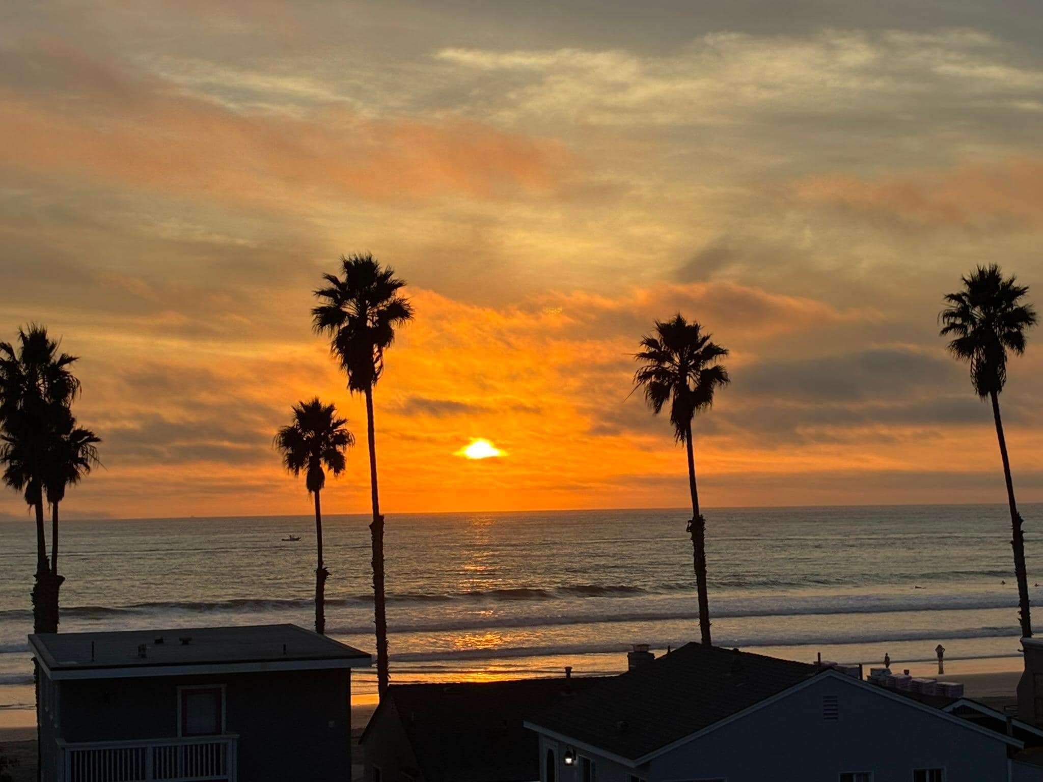 Sunset from the deck
