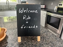 Lovely way to welcome your guests with bananas on the counter and mix of beer in the fridge.