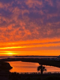 Sunset from the balcony