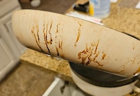 Outside of pans, ALL looked like this
