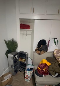 Limited access to closet space and minimal hangers.