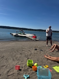 Lake and boat dock