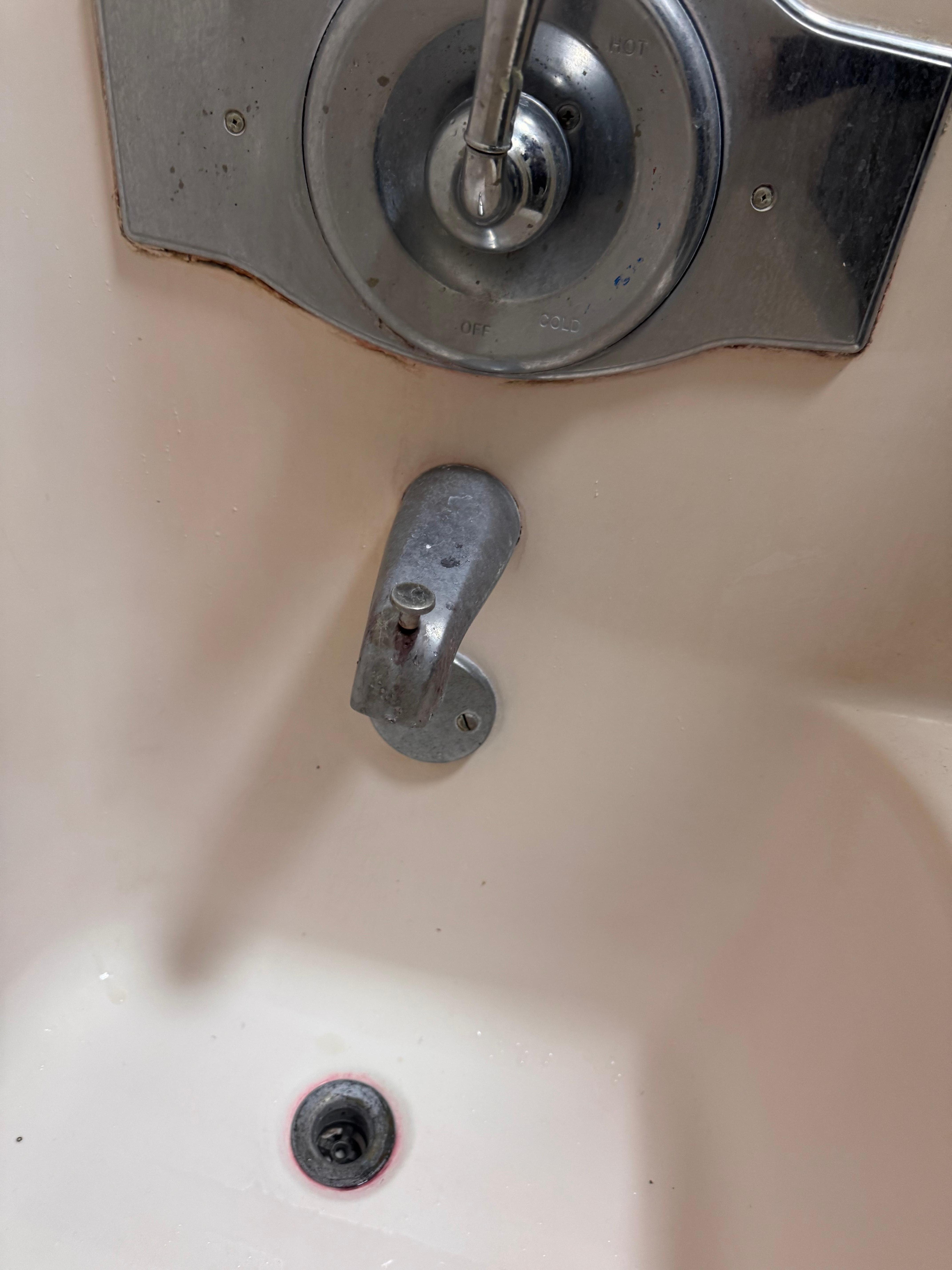 Red stains an filthy bath areas I literally had to buy sit down Matt’s 