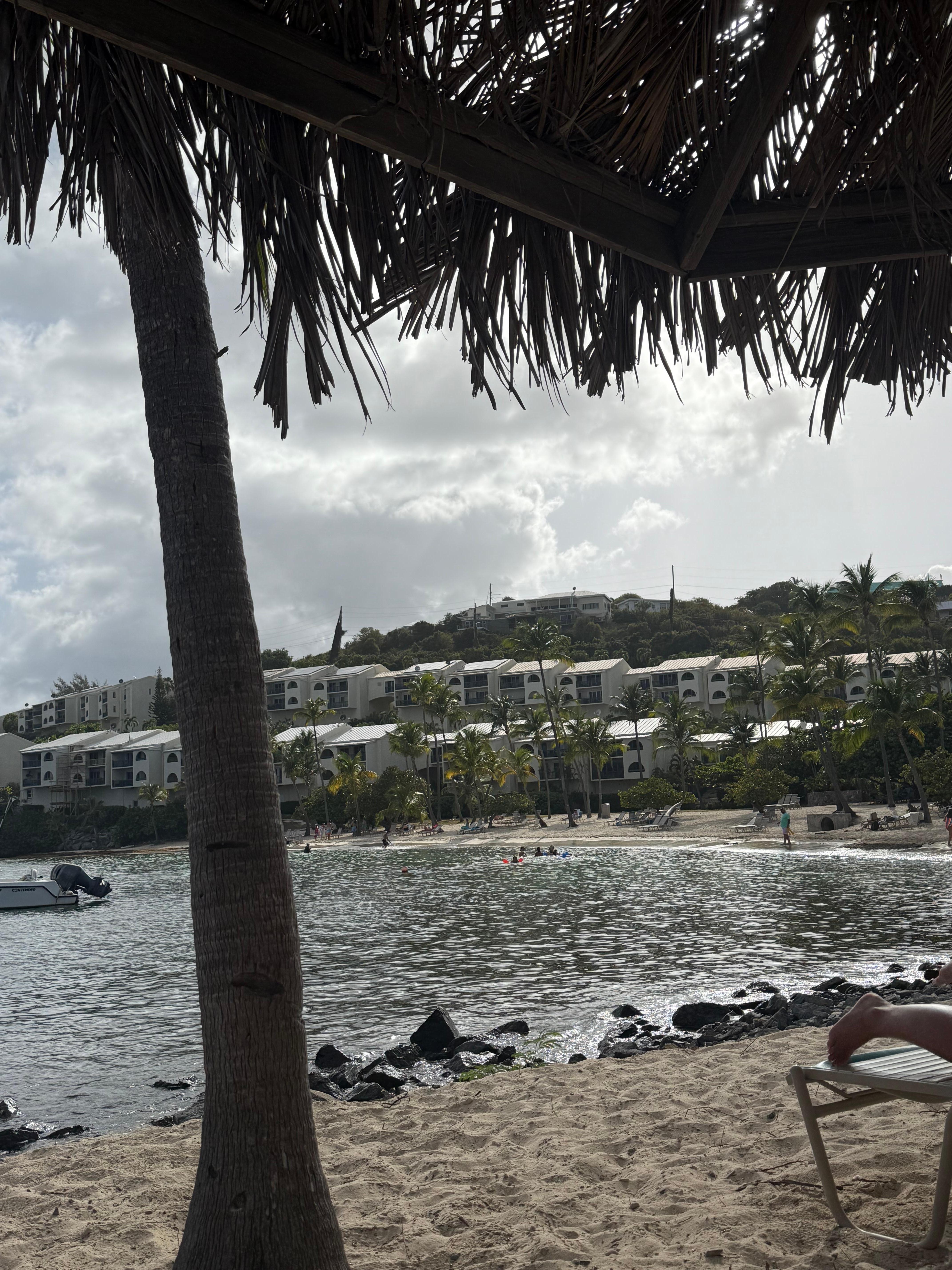 Side beach looking at condos 
