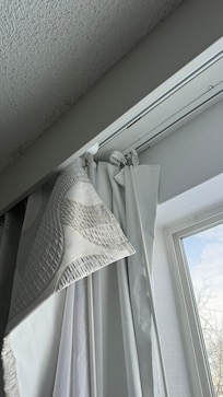 Curtains falling off track