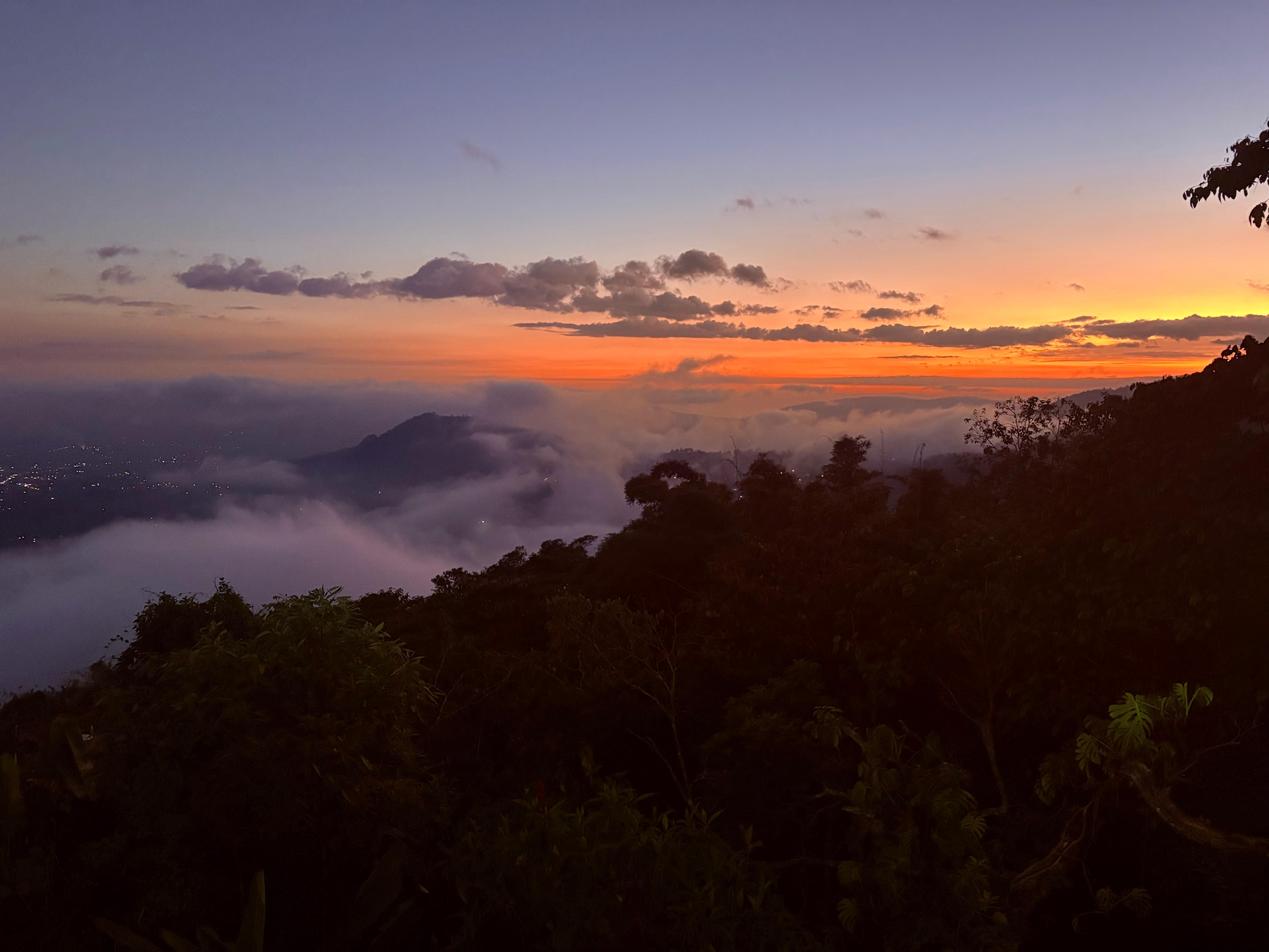 View from balcony of testaurant