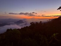 View from balcony of testaurant