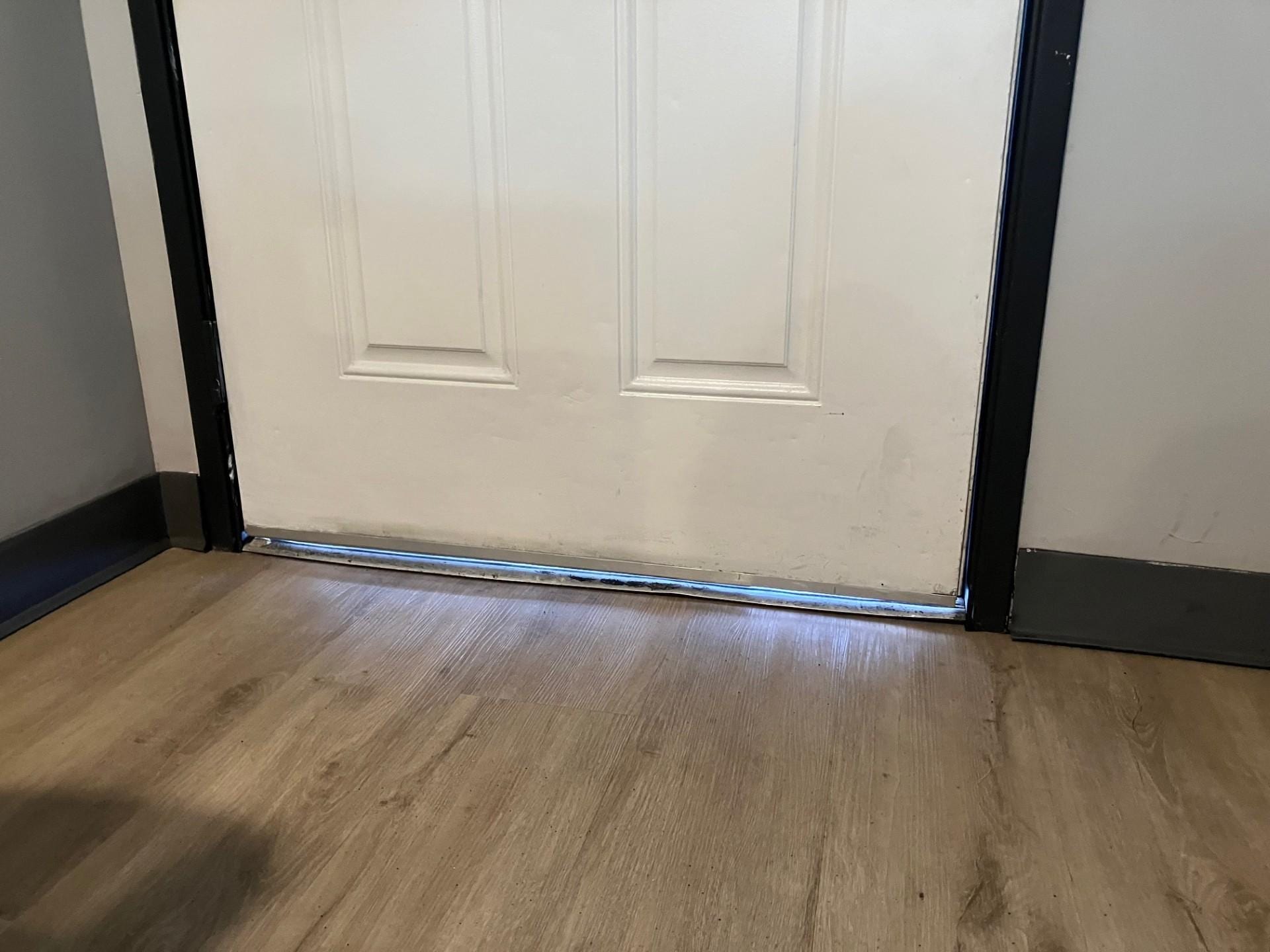 Gap under our entry door.