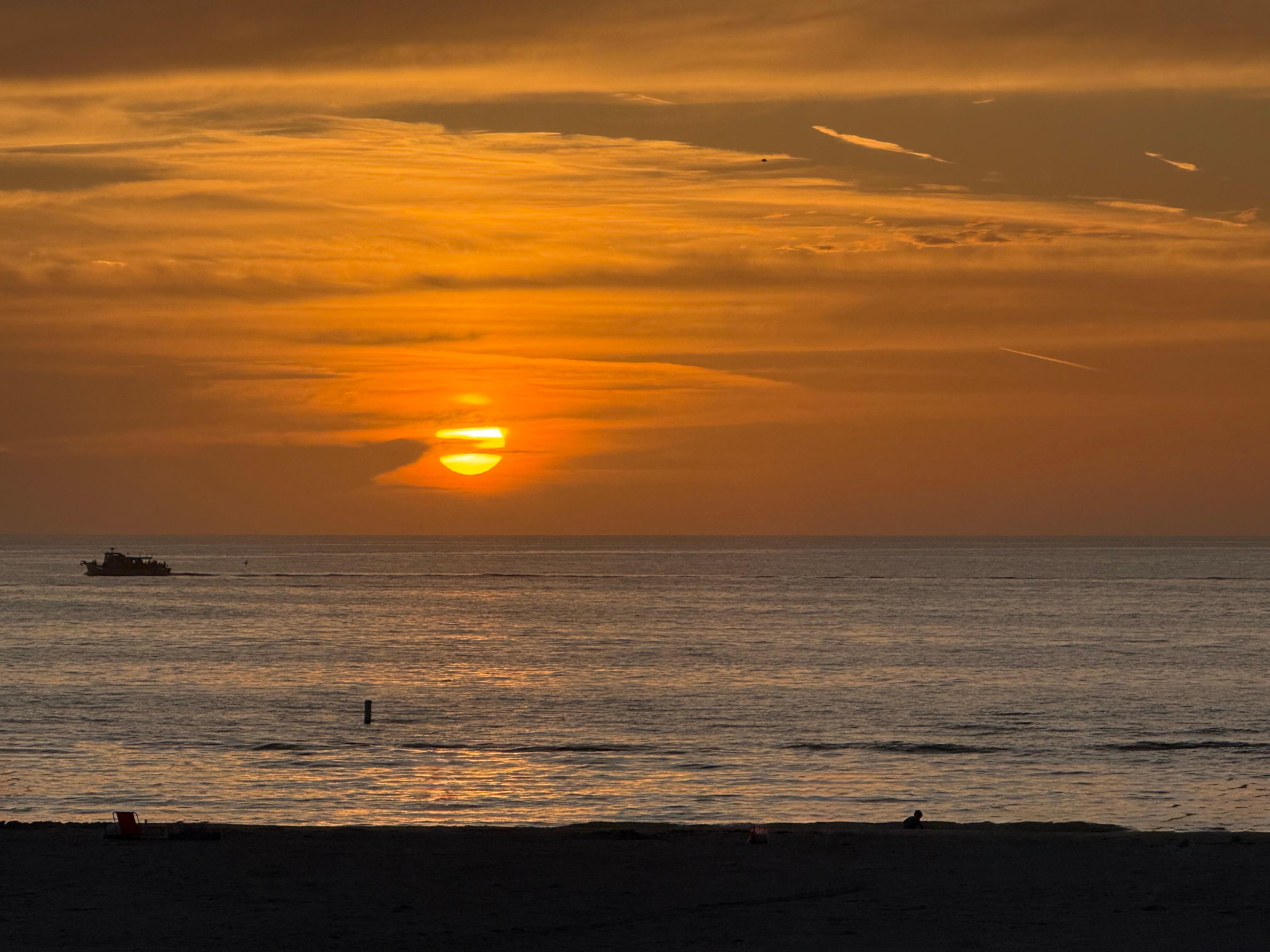 Sunset from balcony. 