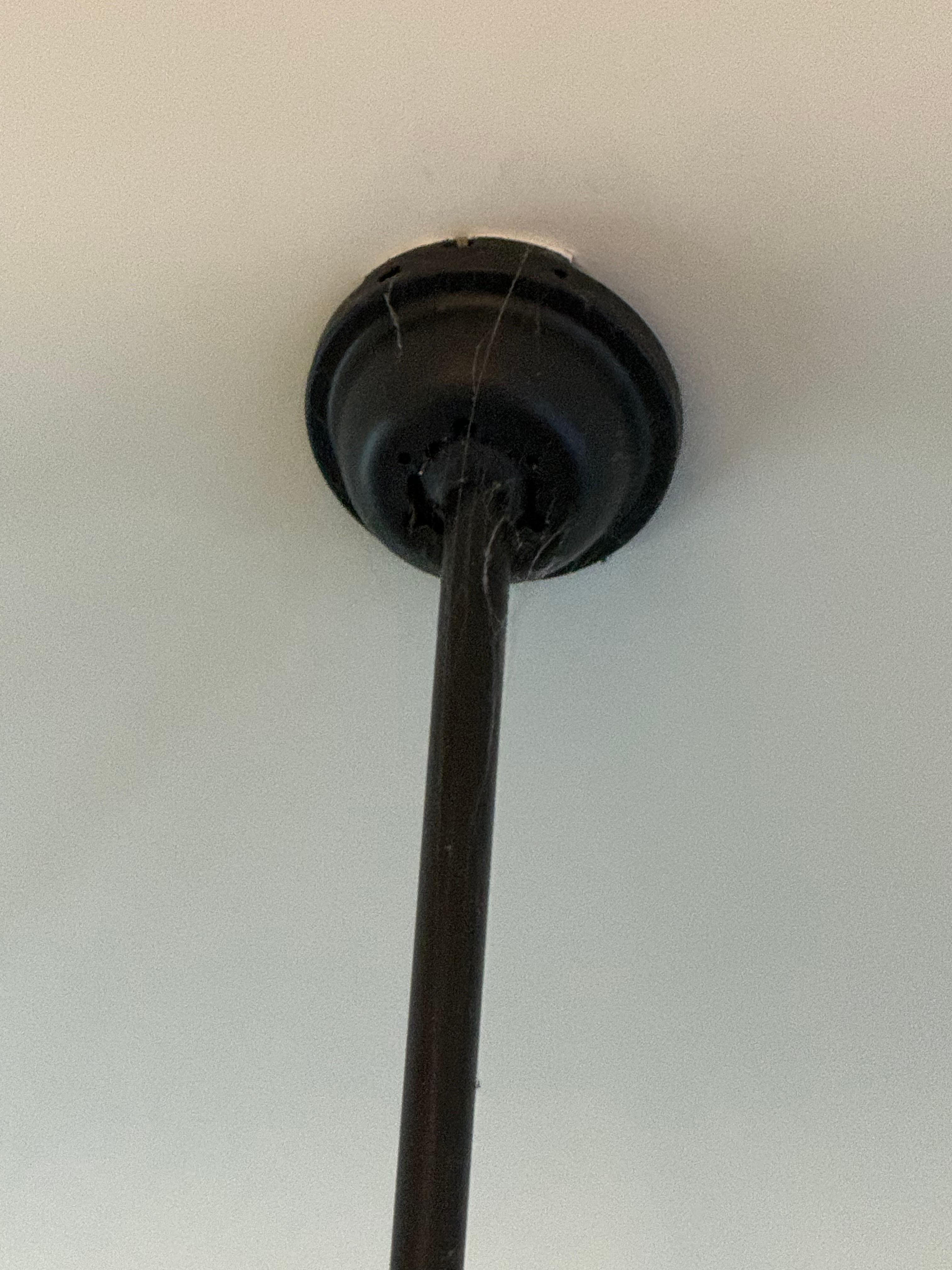 Spider webs on ceiling fans