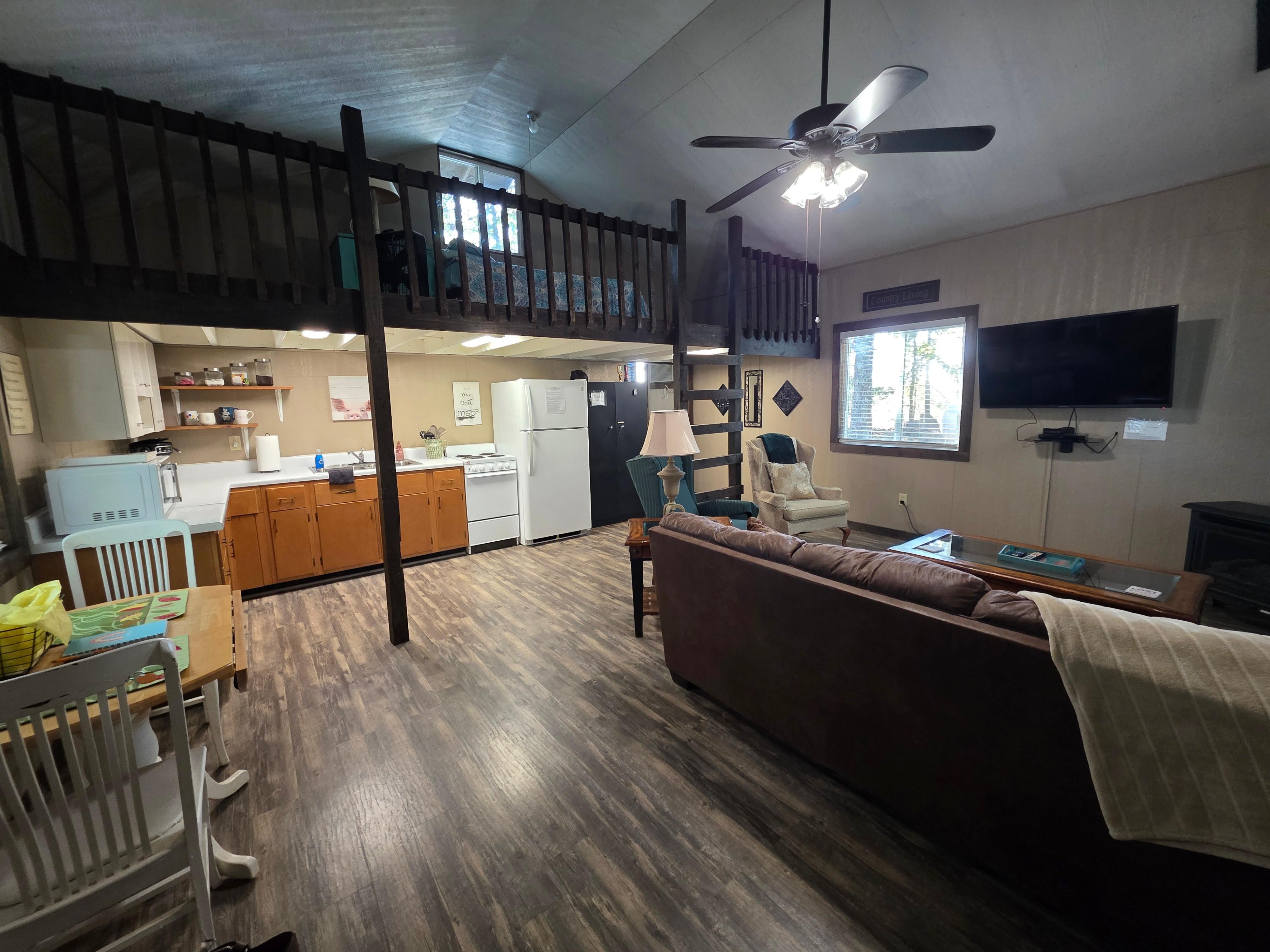 The cabin is so cute and absolutely everything you could want in a retreat.