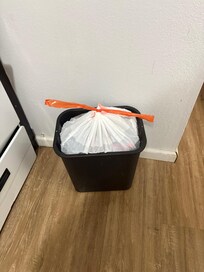 These are my own trash bags