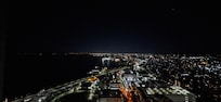 A night view from the room.