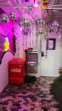 The hidden station. Music comes on as you enter.