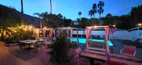 Evening pool