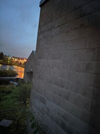 View of west bridge at night