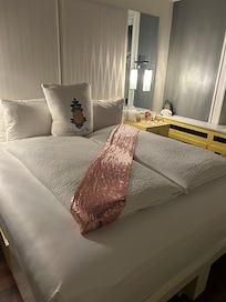 Surprise decorations on our wedding night!