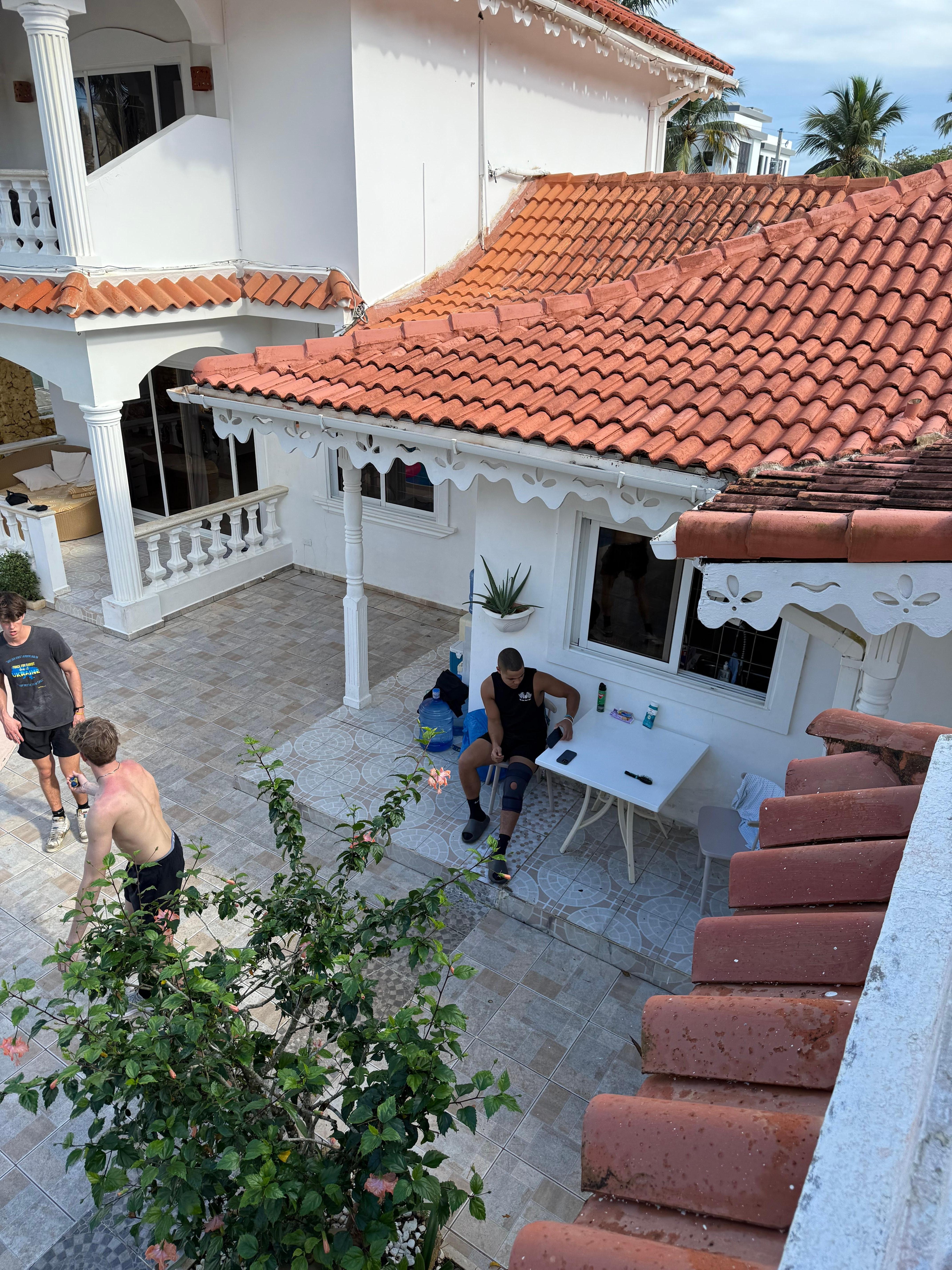 View of kitchen window and entrance