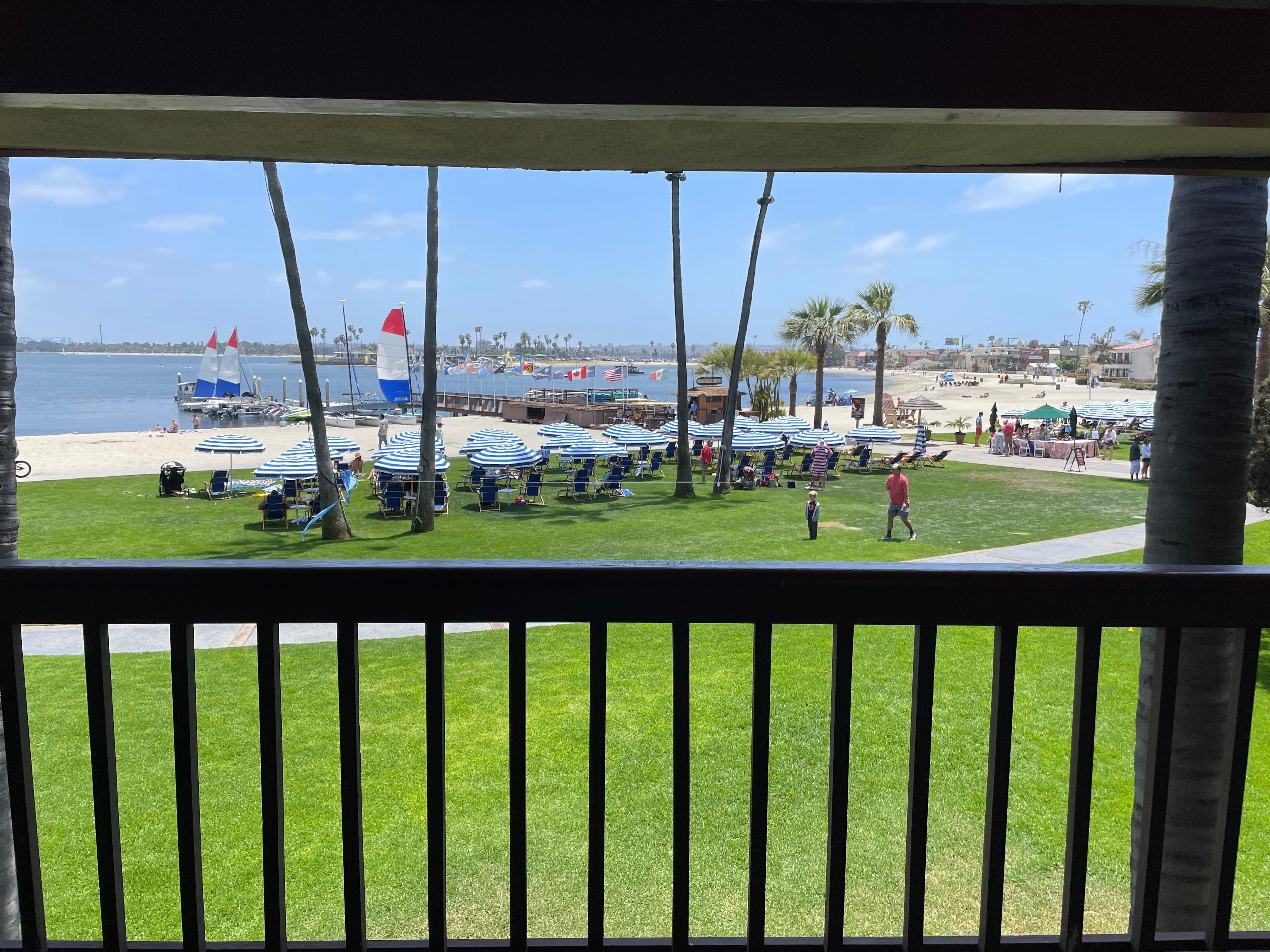 View from room patio