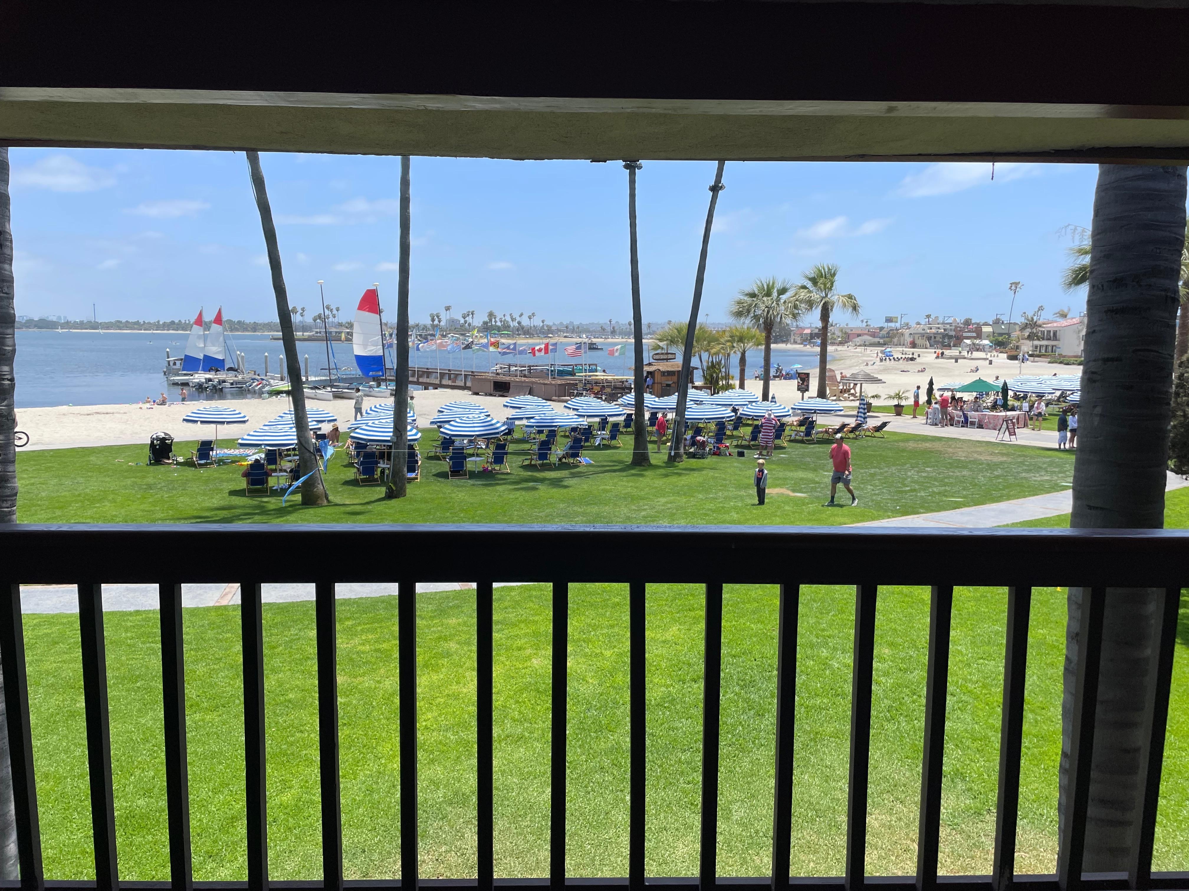 View from room patio