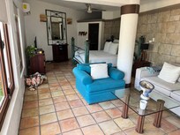 One of the spacious bedrooms