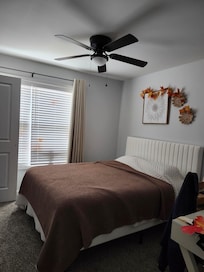 Front bedroom with a few fall decorations