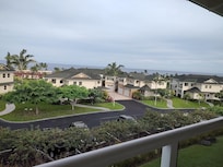 View from upper balcony in the morning - sunsets at night.