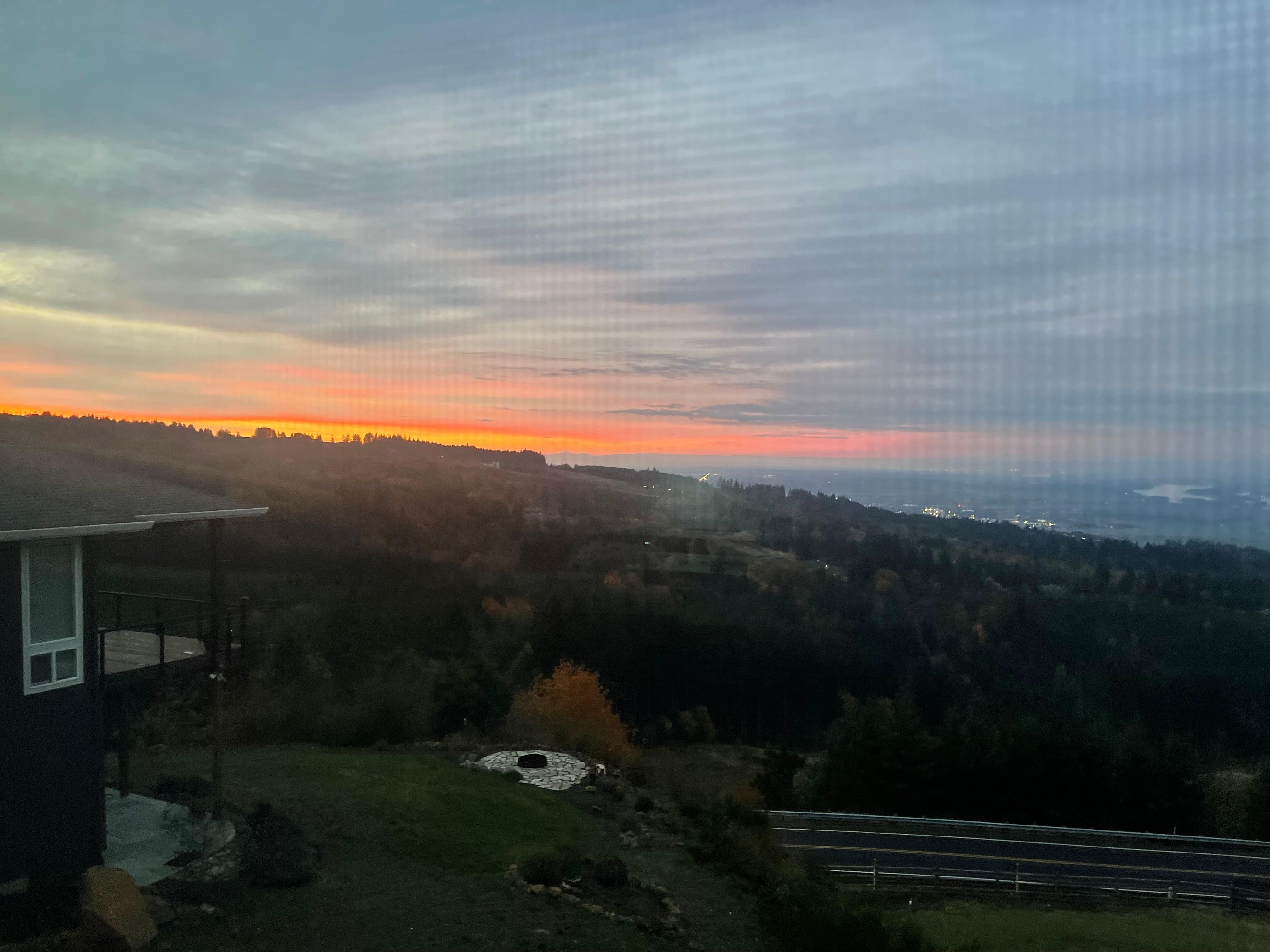Dawn … with Mt Hood in the background.  🤩