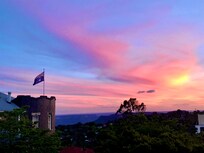 Sunset view from our balcony.