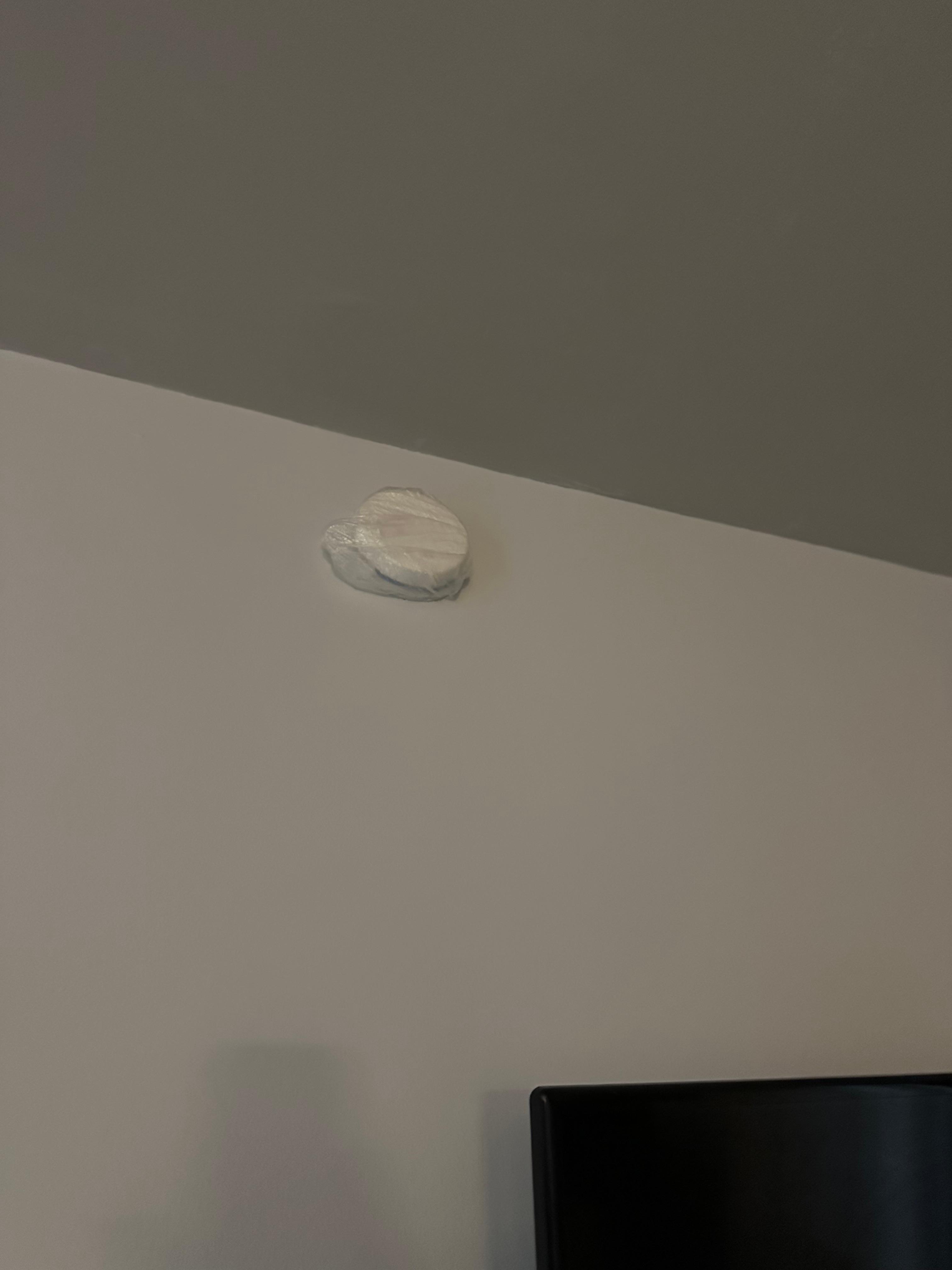 Why the alarm is covered by the plastic bag?