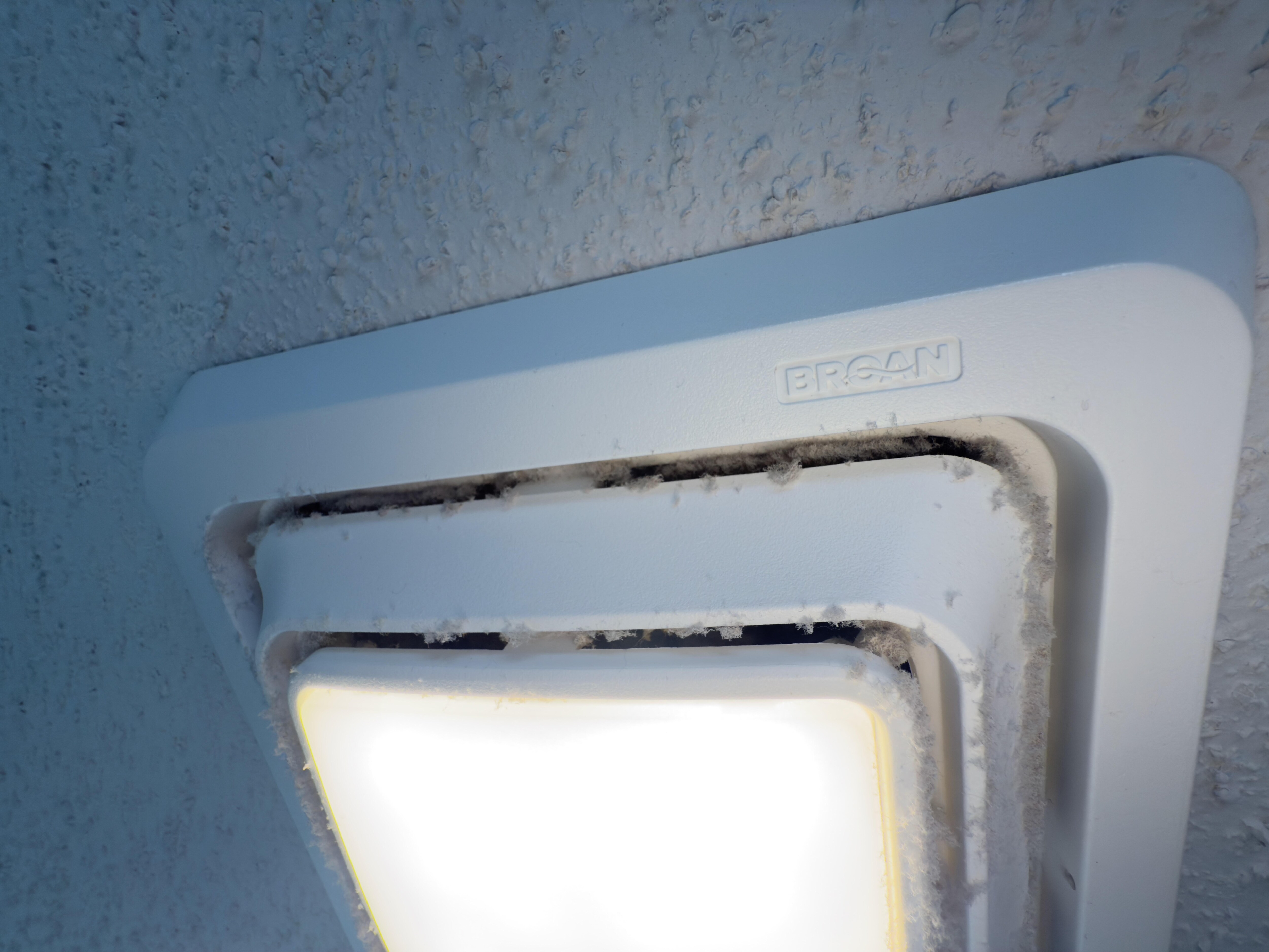 Bathroom exhaust fan. 