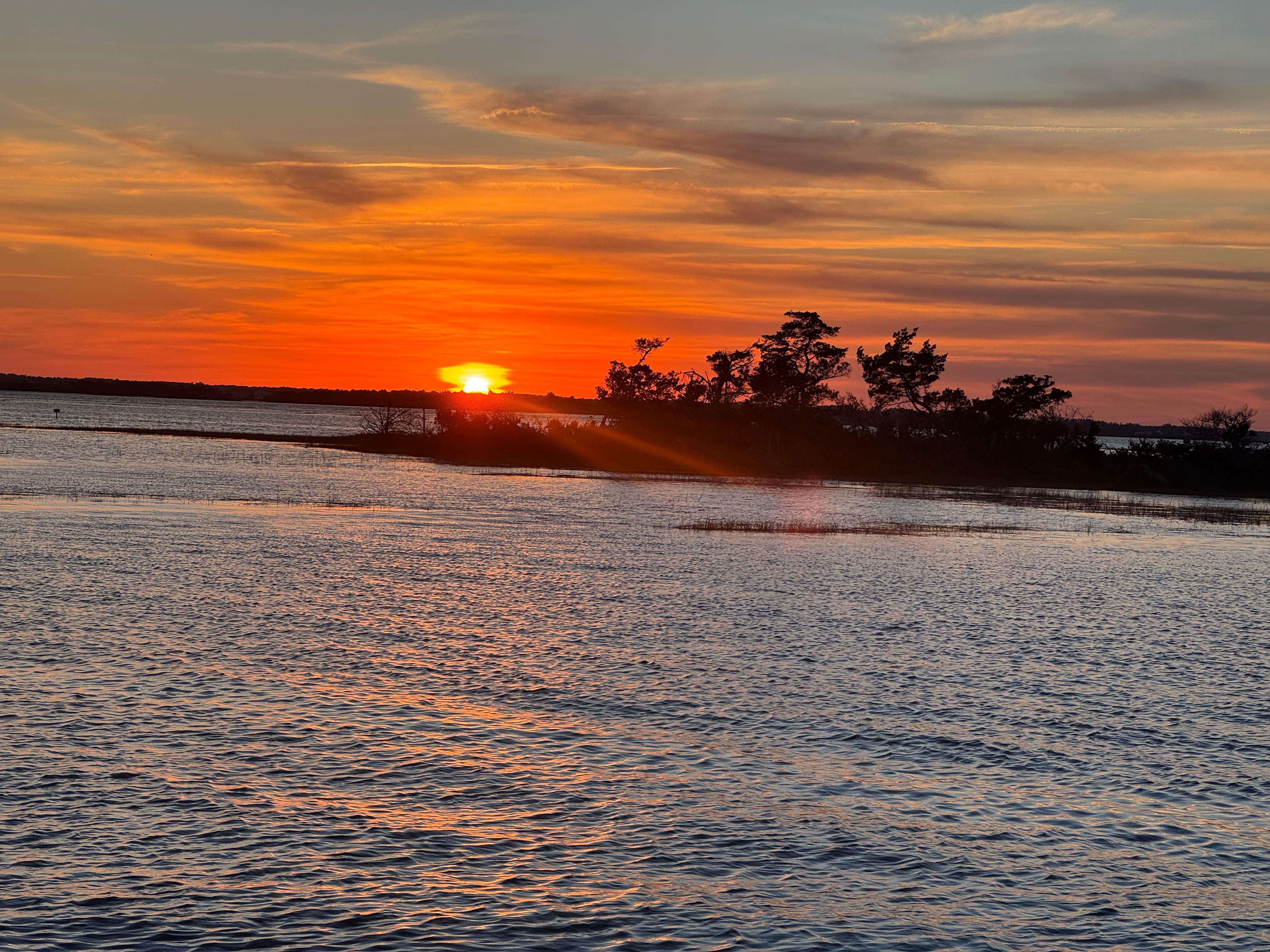 Sunset on a cruse in Beaufort NC