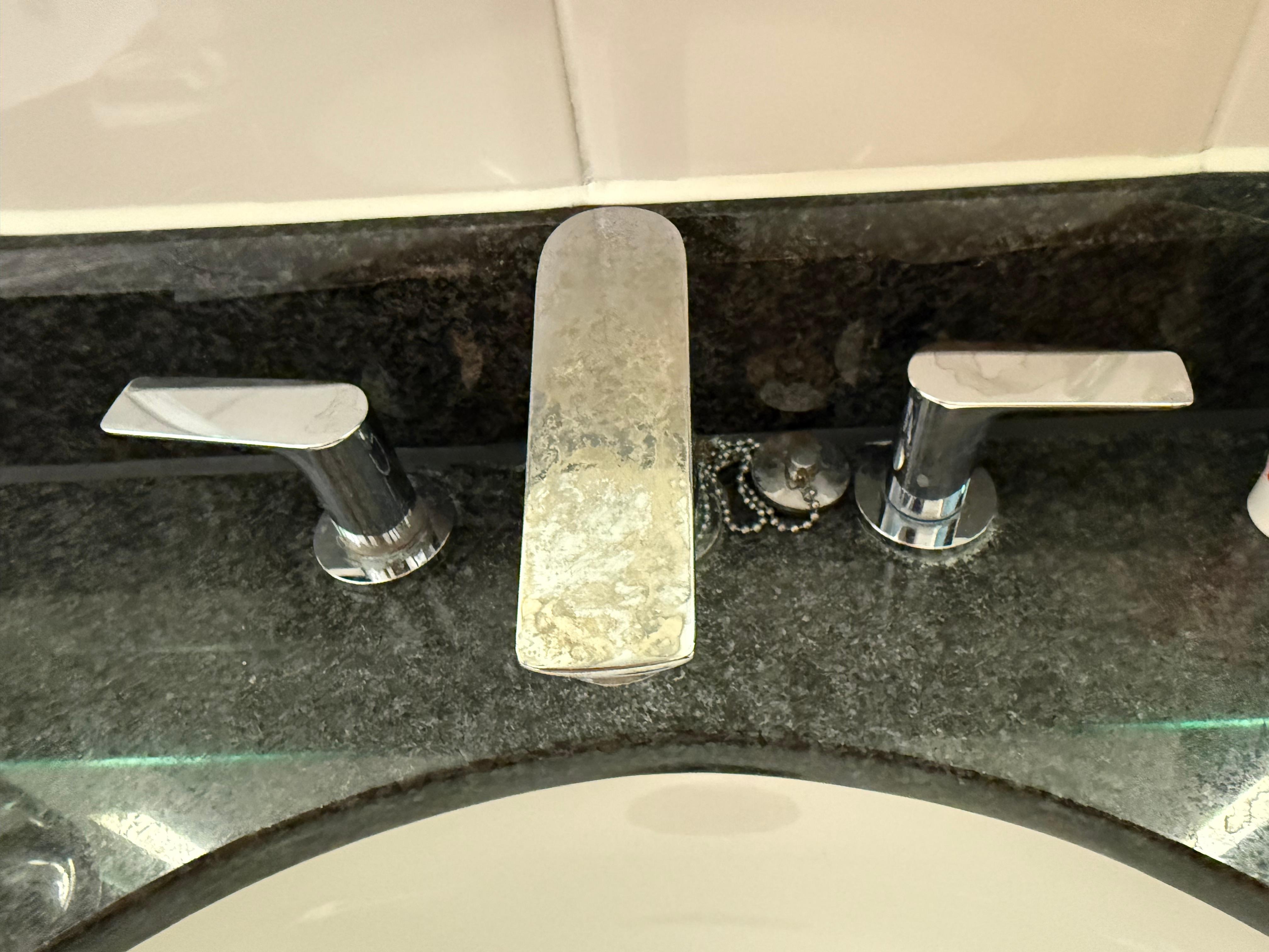 Limescale after they were “cleaned “