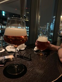 A quiet night cap with a view.