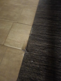 Cracked chairs on patio