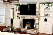 Nice comfortable couch to watch tv and relax.