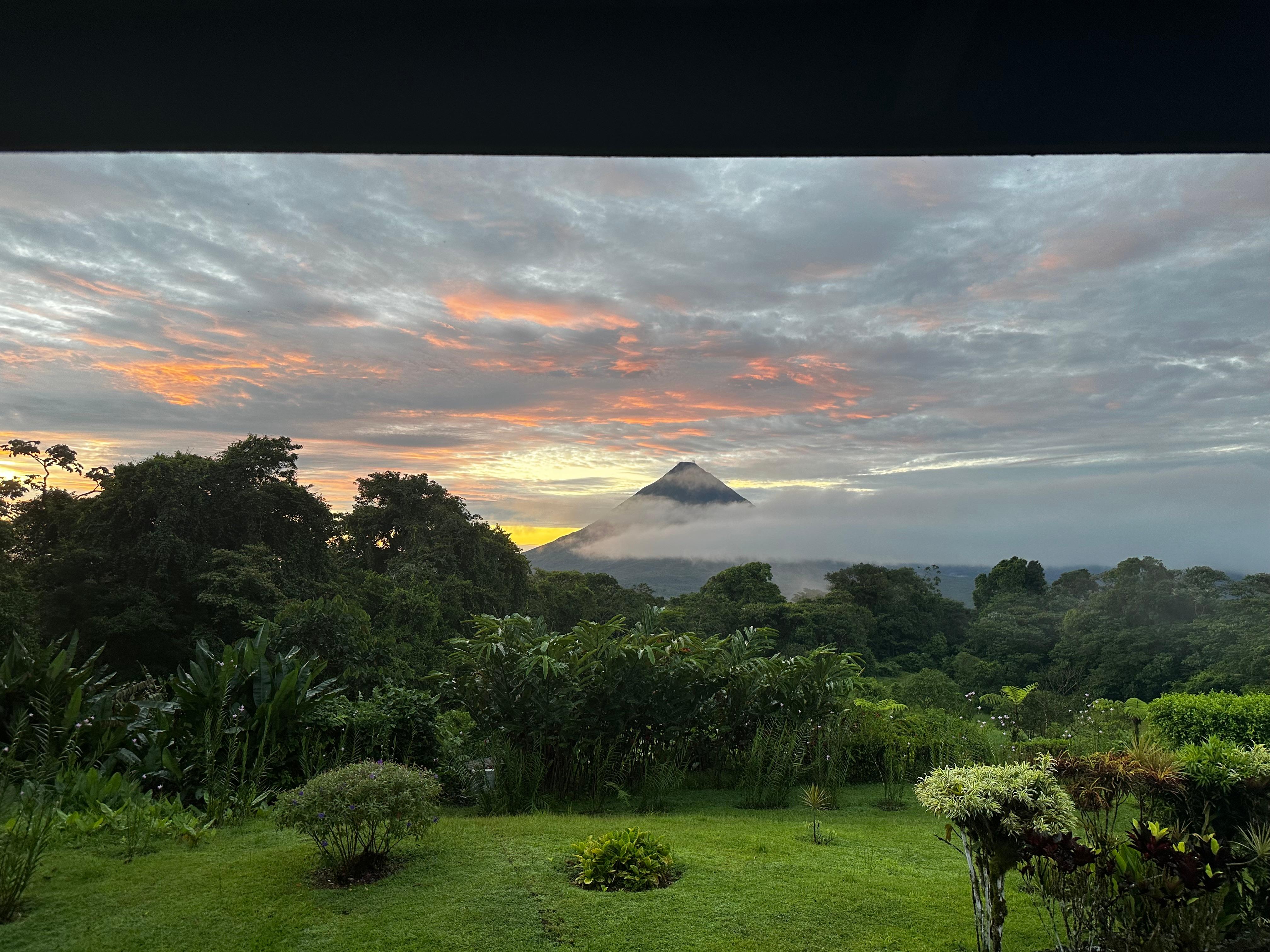 Another sunrise from my veranda in my room. 