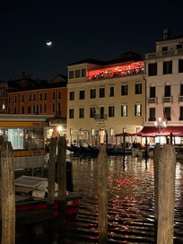 View of the hotel from across the Grand Canal