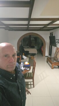 Spacious studio apartment.