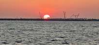 Sunset from the end of the fishing pier