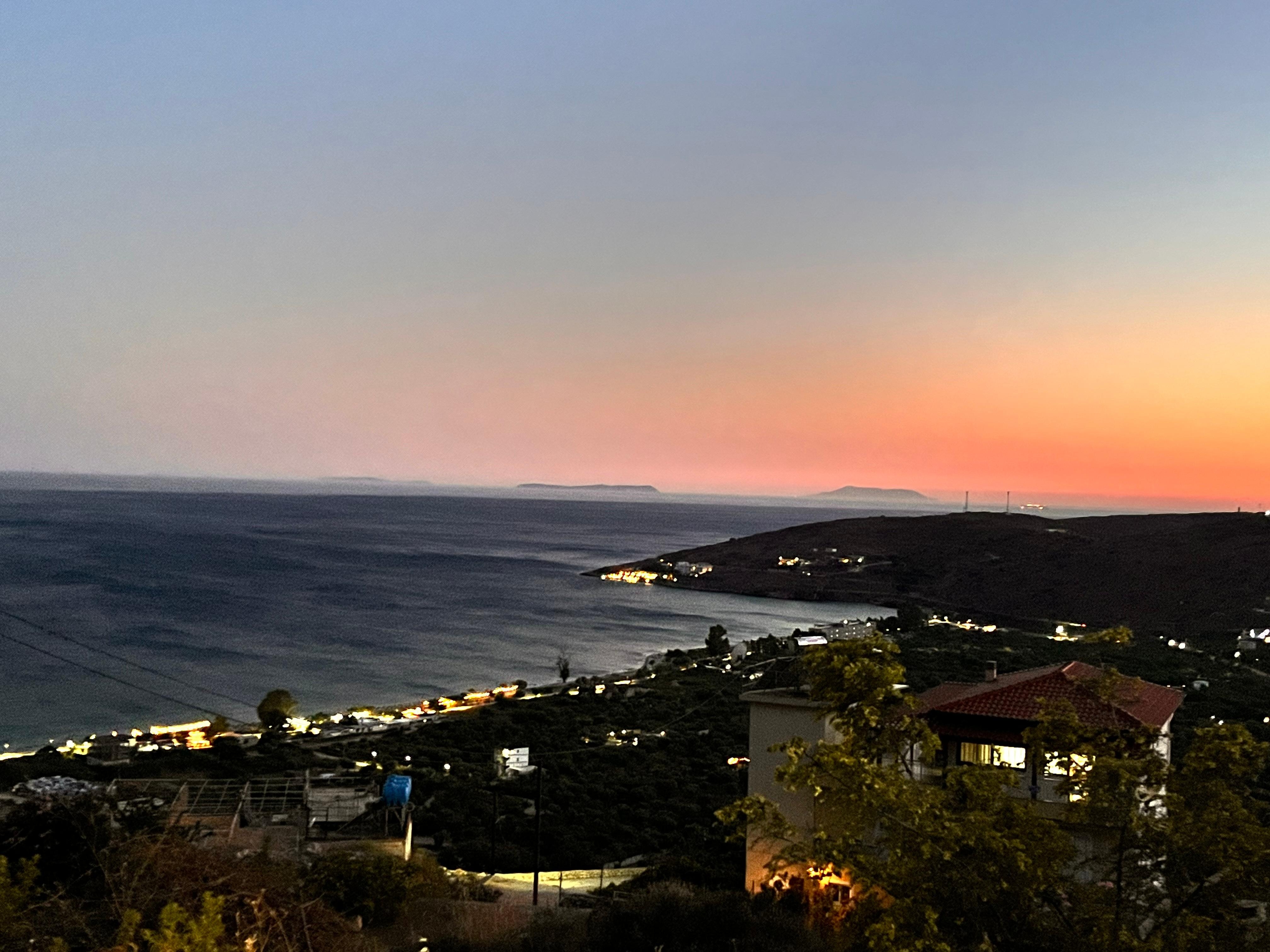 View of borsh at sunset