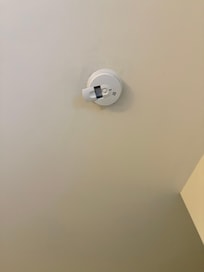 Smoke detector without the battery pic taken the night we got there